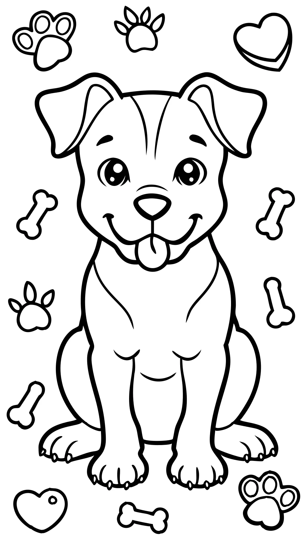 free dog color pages